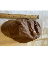 HENSCHEL SKULLYS TAN SUEDE Leather Hat MADE IN USA Size small - $123.22 CAD