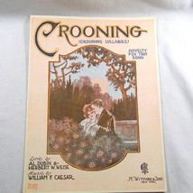 Crooning Lullabies Sheet Music 1921 Antique Vintage Frame Frameable Cove... - $12.86