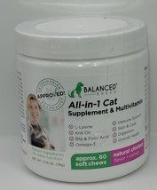 Balanced Breed All-in-1 Cat Supplement &amp; Multivitamin, 60 chews. Exp 02/... - £10.90 GBP