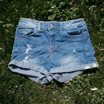 Cello Small Shorts Women&#39;s Jean Cut Off Booty Daisy Dukes Country Blue 26&quot; Waist - $18.70