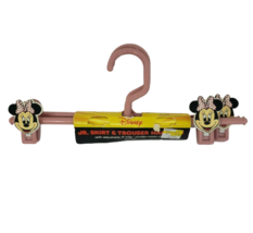 VINTAGE 1987 DISNEY JR SKIRT + TROUSER PINK MINNIE MOUSE CLOTHING HANGER... - $19.00