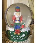 Christmas Soldier Happy Holidays Snowglobe Man Waterglobe Snow Globe Wit... - $25.00