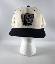 Oakland Raiders Fitted Baseball Hat New Era 5950 Pro White Black - Size  7 5/8 - £38.94 GBP