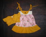 NEW Boutique Baby Girls Floral Dress and Shrug Cardigan Outfit Set 6-12 ... - $12.99