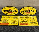 PENNZOIL DECALS - Lot of 12 Vintage Vinyl Stickers 100% Pure Pennsylvania - $18.37