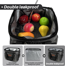 Cooler Bag 40 Cans Plus，Lunch Bags Insulated Soft Coolers Insulated, Double Leak - £27.64 GBP