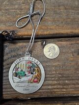 John Deere Pewter 1999 Ornament #4 Series Model M Tractor With  Velvet P... - $39.55