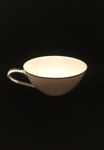 Noritake Colony pattern 5932 tea cup - Vintage 50s flat cup with platinum trim image 2