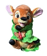 Disney World Babies Bambi Green Leaf Butterfly Blanket Doll Plush Stuffe... - $14.84