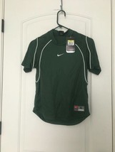 Nike Dri-Fit Boys Short Sleeve Shirt Size Size Small Green &amp; White Top - $35.28