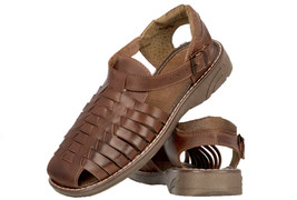 Genuine Original Huaraches Mexican Ankle Strap Buckle Closed Toe 450 - $39.95