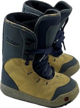 Burton Fader Snowboard Boots Boys Size 12 Blue Yellow Youth Kids - £34.37 GBP