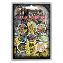 IRON MAIDEN early albums 2017 BUTTON BADGE PACK (5) official merchandise... - $8.55