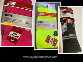 New Balance All Sport Socks Kids Sz L Two Pair Same Color Choice - $9.99