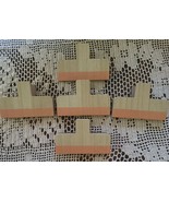 Five (5) ~ Horizon Group ~ Peach ~ Wooden Wall Clips ~ Hooks ~ Home Decor - $20.45 CAD