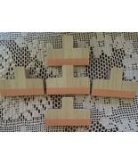 Five (5) ~ Horizon Group ~ Peach ~ Wooden Wall Clips ~ Hooks ~ Home Decor - £11.70 GBP