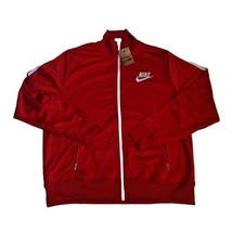  Nike Jacket Track Men Red 502643 611 Swoosh Running Sportswear Vntg Size 2XL - £35.55 GBP