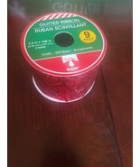 Glitter Ribbon Red upc 639277434326 - $21.56 CAD