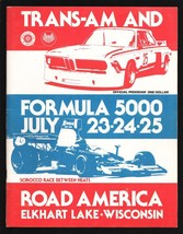 Road America Trans-Am Auto Race Program 7/1976-Formula 5000- Peter Gregg-Al U... - £73.44 GBP