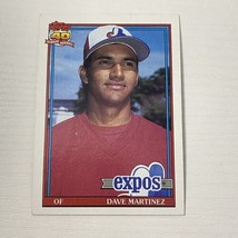 1991 Topps Baseball Card #24 Dave Martinez Expos - $0.99