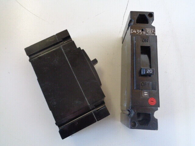 GE General Electric TED113020 1-Pole Circuit Breaker 20A 1P 277V Lot of 2 - $13.05
