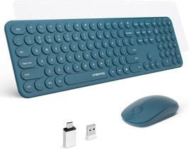 Xtremtec 2.4G Full Size Wireless Keyboard Mouse Combo, Ultra Slim Silent... - $46.99