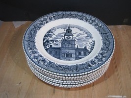 8 CAVALIER IRONSTONE Royal China USA COLONIAL HERITAGE 10&quot; Dinner Plates - £47.07 GBP