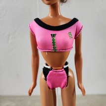 1988 Mattel Beach Blast Barbie - 2 Pc Pink Swim Suit #3237 - £6.16 GBP