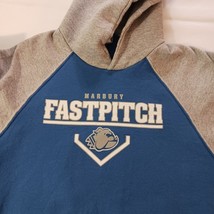 Holloway Marbury Fastpitch Men’s Blue & Gray Cotton Blend Hoodie Sweatshirt Sz S image 7