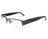 Carrera Eyeglasses Frames CA7594 JBQ Brown Rectangular Half Rim 52-18-140 - £29.30 GBP