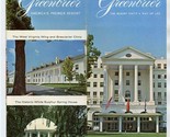 The Greenbrier White Sulphur Springs West Virginia Brochure Premiere Res... - £30.16 GBP