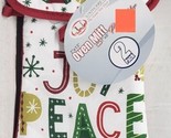 2pc Set: 1 POT HOLDER &amp; 1 OVEN MITT, CHRISTMAS,SNOWFLAKES,JOY,PEACE,LOVE... - $8.90