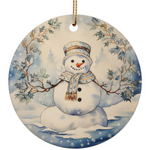 Cute Christmas Snowman Ornament Snow Winter Merry Xmas Gift Tree Decor Hanging - $15.79