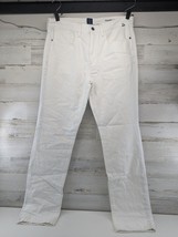 Nautica Mens Straight Light Cross Hatch Jean Classic White Wash Size 33W 34L - £22.72 GBP