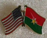 USA &amp; Burkina Faso Friendship Lapel Pins - £7.79 GBP