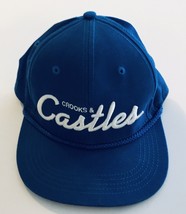 Crooks and Castles Blue Snapback Hat Cap Embroidered Lettering - £22.89 GBP