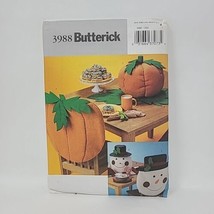 Butterick Sewing Pattern 3988 Tabletop Décor Fall &amp; Christmas Pumpkin Snowman - £7.78 GBP