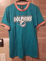 NFL Team Apparel Miami Dolphins Men's Medium Shirt Teal Orange NWOT - $25.95