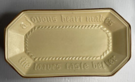 Pfaltzgraff Village Stoneware #528 A Joyous Heart Bread Roll Plate Vintage - £7.87 GBP