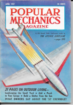 Popular Mechanics Magazine April 1957 Vol. 107 Number 4 Very good condition! - $9.79