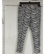 Zebra Stripes Print pattern pants Girls size large 10–12 - $7.92