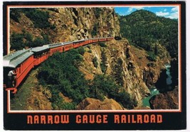 Postcard Durango &amp; Silverton Narrow Gauge Railroad Colorado Animas Gorge - £2.28 GBP