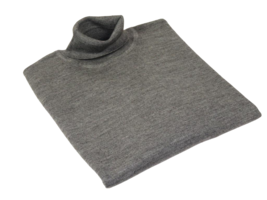 Men PRINCELY Turtle neck Sweater From Turkey Merino Wool 1011-80 Mid. Gray - £54.72 GBP