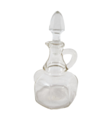 Vintage Anchor Hocking #208 Clear Glass Oil &amp; Vinegar Cruet w/Stopper 6.... - $7.49