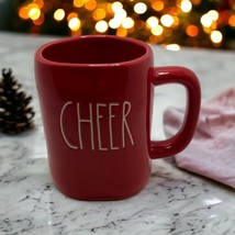 Rae Dunn CHEER Christmas Red Mug Coffee Tea Limited Edition Farmhouse Magenta - £7.11 GBP