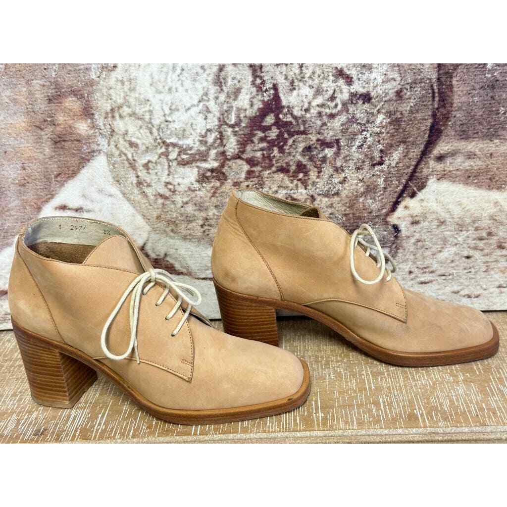 VTG Aldora Chukka Boots Booties  Suede Leather Heeled Spain 8.5 B Square Toe Item image 4