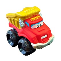 2008 Hasbro Tonka Chuck and Friends Plastic Red Yellow Dump Truck 2 x 2.5 Inch - £3.83 GBP