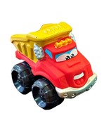 2008 Hasbro Tonka Chuck and Friends Plastic Red Yellow Dump Truck 2 x 2.... - $4.88