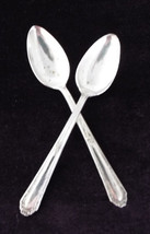 Vintage Monroe Silver Company Marianne Silverplate Two (2) Demitasse Spoons - $25.98