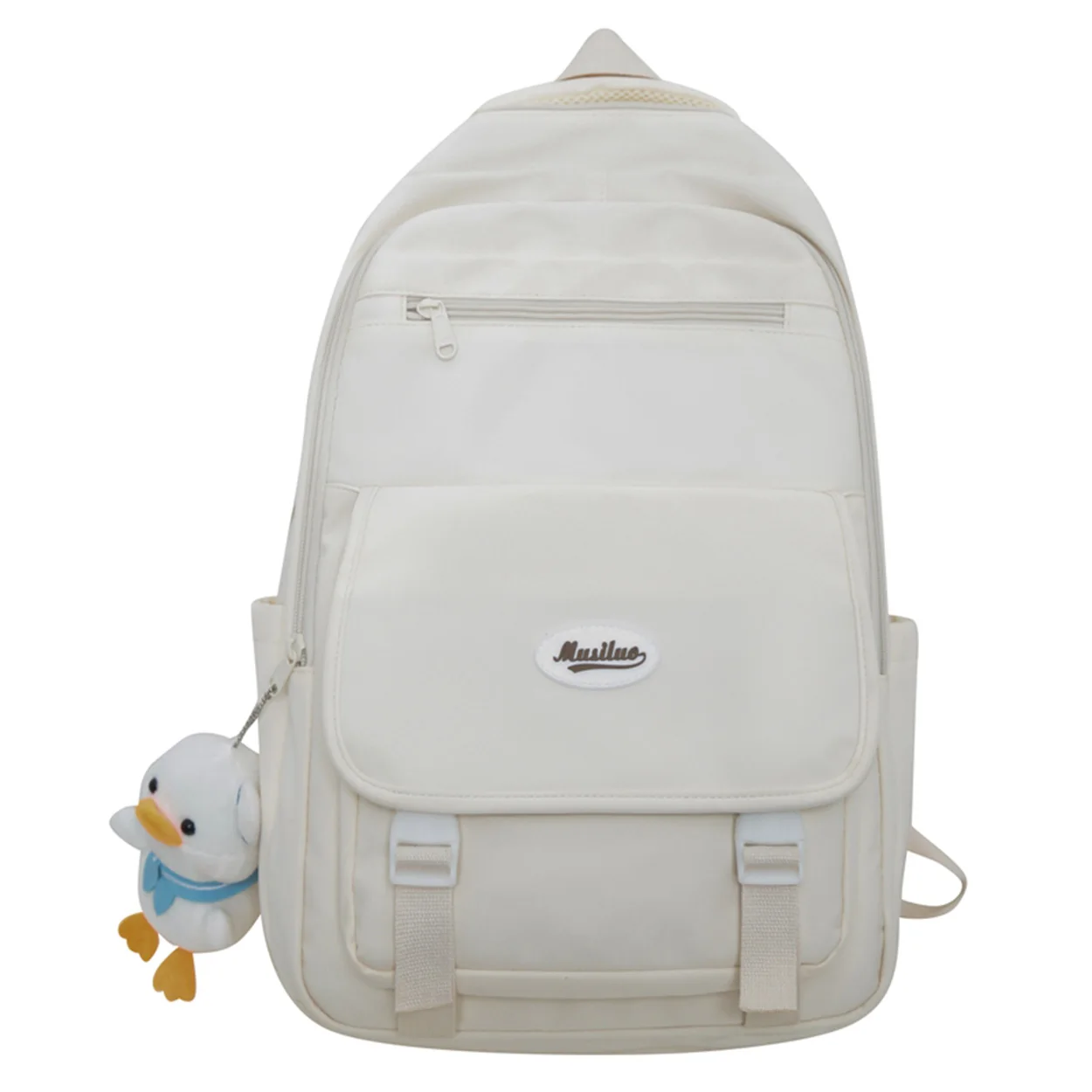 Girl Nylon Lady Cute White Trendy BookBag Cool Women Fashion Laptop College Back - £52.82 GBP